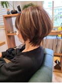 epic hair 華やかさup!ハイライト×大人ショート