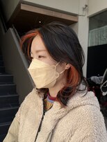 レックスヘアーインターナショナル(ReX HAIR INTERNATIONAL)&nbsp;【中野　倫大朗】layer cut×inner  orange