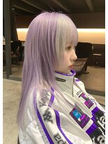 ディーン 名駅店(DEAN) ブリーチカラー デザインカラー パープル ホワイト ウルフ