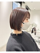 ヨーク(YOKE)&nbsp;YOKE  切りっぱなしボブ大人ボブラベンダーベージュグレージュ