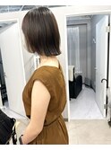 *プツッとボブ アゴ下ライン 簡単スタイリング 天王寺美容室