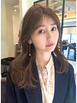 ローネス ギンザ(LONESS ginza) ロングレイヤー 小顔カット 2wayバング 韓国へア 髪質 改善