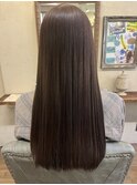 艶サラヘアー/ストレートロング/ツヤ髪/髪質改善/透明感カラー