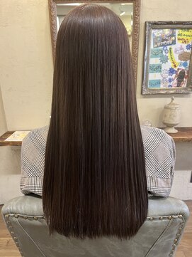 ベレッタ 枚方店(veretta.) 艶サラヘアー/ストレートロング/ツヤ髪/髪質改善/透明感カラー