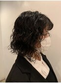 濡れ感ウェーブヘア