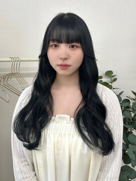 ルーナ(Luna) 結んでも可愛い顔周り◎韓国風ブルーブラック