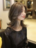 アルトリスト(Altruist Aging×HAIR&SPA)&nbsp;★ダークアッシュ大人ガーリーボブ着物ミディアムレイヤーカット