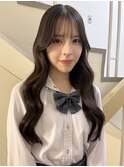 暗髪韓国ヘア　dark brown