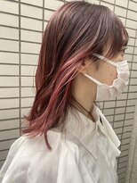 エトラ 渋谷店(etora)&nbsp;ピンクハイライト×インナーカラー