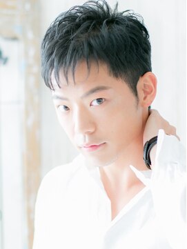 グルーミングサロン バーバー キャッスル 北浦和西口(Grooming salon Barber Castle) アッシュブラック短髪刈り上げメンズショートX北浦和