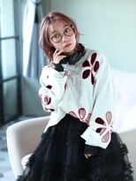 シェール(cher) ミディアムボブ/オレンジブラウン