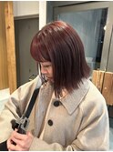 ブリーチなしレッドカラー