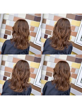 ジーアンドジー(G&G) セミロングパーマカラー