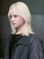 アルバム 新宿(ALBUM SHINJUKU)&nbsp;ボブミディアムショート美髪おくれ毛_ba550701