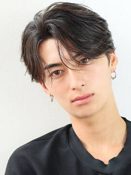 オーシャントーキョーハラジュク(OCEAN TOKYO harajuku) 韓国ヘアカルマパーマコンマバングセンターパート黒髪