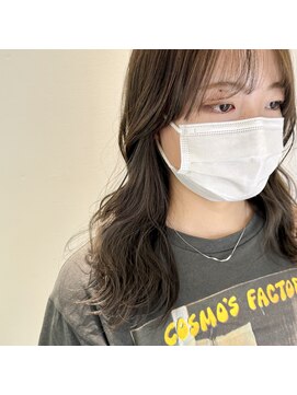 デバイス バイ フレイムス 越谷(DEVICE by Frames) ブリーチなし　透明感　オリーブグレージュ