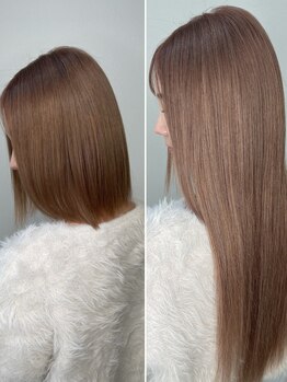 デザインカラーとエクステを一体化。最高級のシールエクステで地毛との馴染みも抜群*エクステの種類も豊富!
