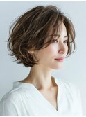 クラゲヘアー/小顔/ココアベージュ/オリーブグレー/川西
