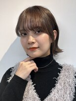 サンドイエナ 横浜店(sand yena)&nbsp;くびレイヤーボブルフネビージュ小顔ワンレンこなれミディ