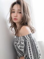 オルオル(O'olu'olu)&nbsp;透け感×無造作アップバング☆外国人風女っぽウェーブ