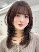 エジョン 三鷹店(Aejon)&nbsp;三鷹レイヤーカット韓国ダブルカラー顔周り前髪カットボブ