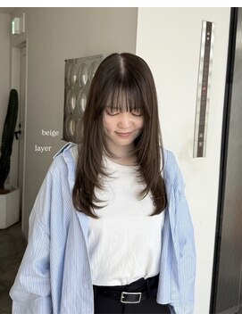 ユッカ 梅田(YUCCA) 【 YUCCA 】大人可愛い20代30代/ベージュ/レイヤーカット