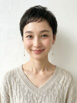 シオミエイチ タイムレス 垂水(shiomi H timeless) 短めバングのニュアンスベリショ