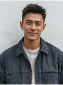 メリハリ都会的！フェードカット｜メンズショート