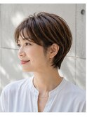 丸みショートボブ