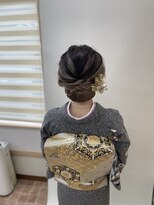 美容室こころ ママさんの着付けとヘアセット