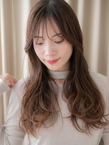 カバーヘア ブリス 北浦和(COVER HAIR bliss)&nbsp;ツーウェイバングブリーチなし毛先パーマレイヤーロング30代W