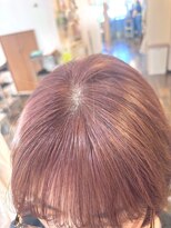 ヘアーメロウ hairmellow&nbsp;ピンクベージュボブ