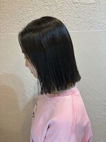 スーリール 福岡別府店(Sourire)&nbsp;髪質改善 ボブ 縮毛矯正 切りっぱなしヘア 韓国風ヘア 20代30代
