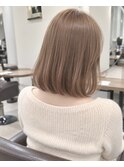 ミルクティーベージュボブ