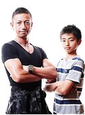 おしゃれボウズな父＆ショートなジュニア