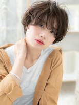モッズヘア 上尾西口店(mod's hair)&nbsp;アシンメトリーなくせ毛風マッシュショートa上尾20代30代40代
