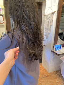 ラレイ(Lalei) ＊ブリーチなしの透明感グレージュカラー 透け感ブルージュ