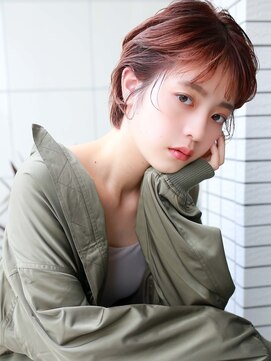 ラフィスヘアー ノア 上新庄店(La fith hair noa) 【La fith】マッシュショート×ピンクブラウン