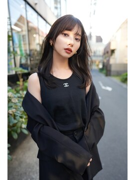 ドットハリス(.Hallis) 大人かわいい/小顔/ミディアムレイヤー/20代30代40代