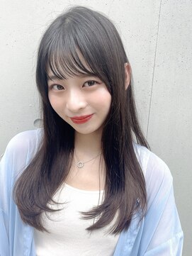 プリマ アンジュ 中目黒店(PRIMA ange) 髪質改善酸性ストレート小顔外ハネミディアム20代30代韓国ヘア