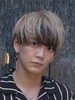 ツートーンマッシュ刈り上げツーブロックホスト学生スーツ