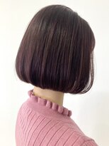 ルートエイチ 市川(Root H) ダブルカラーミルクティーベージュインナーカラーショートボブ