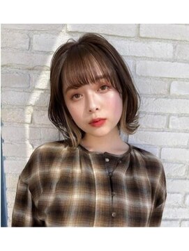 ロンド ジュルード 名古屋(Lond jeloud) 外ハネボブ☆イヤリングカラー