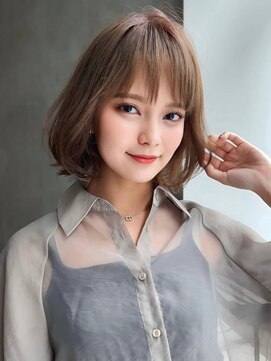 アグ ヘアー デン 新潟江南区店(Agu hair den) 《Agu hair》内外巻きロブ×numberA.トリートメントオイル