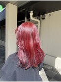 チェリーレッドカラー stylist 橋本 海