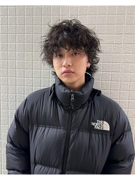 エイチ(H eitf) メンズ/スパイラルパーマ/マッシュウルフ