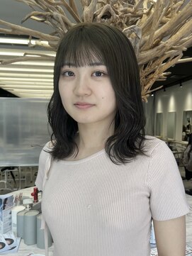 ゼスト 八王子店(ZEST) ブリーチなしダブルカラー/オリーブベージュ【佐々木麻衣】