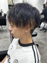 ヒュイル バイ ニアウ(Hwyl by Niau) メンズマッシュパーマニュアンスパーマスパイラルパーマ刈り上げ