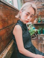 エーバイフー 江坂店(A BY WHO)&nbsp;A BY WHO 江坂/ぱつっとボブ/透明感カラー