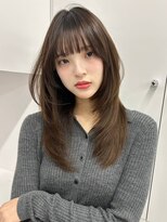 ユーフォリア 新宿通り(Euphoria) 20代30代40代◎韓国ヘアー顔周りレイヤー似合わせカットロブ